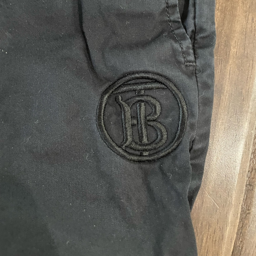 Burberry kids size 6 black embroidered pants